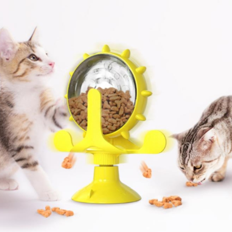Domácí potřeby Turntable Cat Interactive Toy Slow Fee Freeder Jídlo Únikový trenér vtipné kočičí hračky